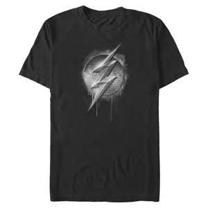 Men's The Flash The Flash Silver Logo T-Shirt