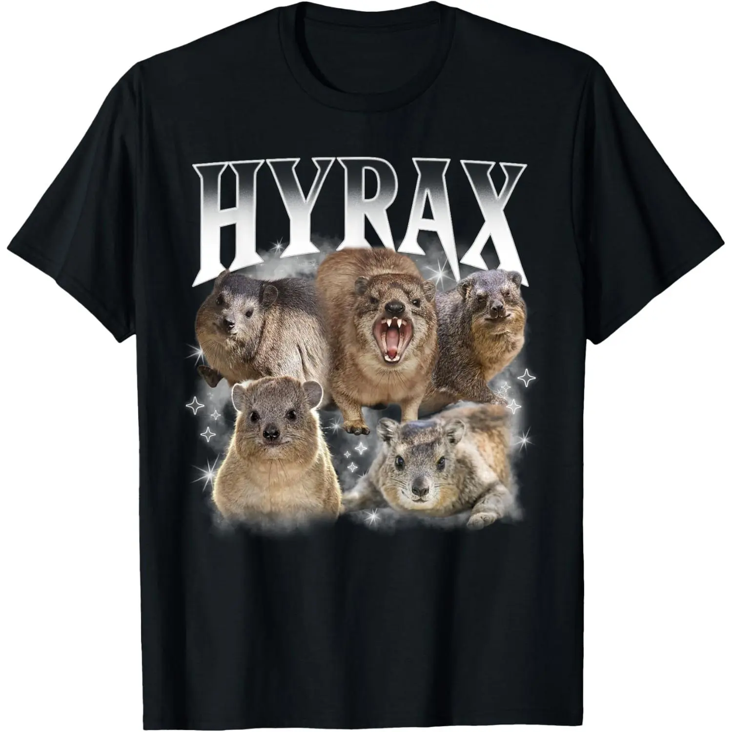Hyrax Vintage Ugly Funny Meme Retro Animal Long Sweat T-Shirt
