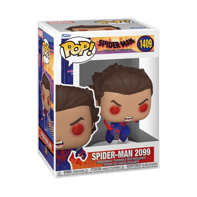 Funko Pop! Spider-Man: Across the Spider-Verse - Spider-Man 2099 (Unmasked) #1409 Collectible Pop Vinyl Figure