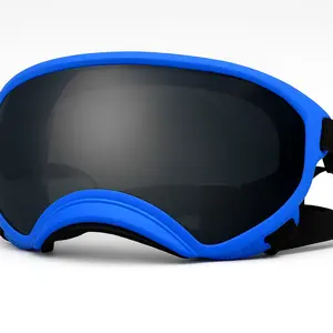 Doggles Blue Dog Goggles for Sun Protection UV & Debris-Resistant Outdoor Glasses for Pet Eye Care Comfortable Soft Material Easy to Use - Masks