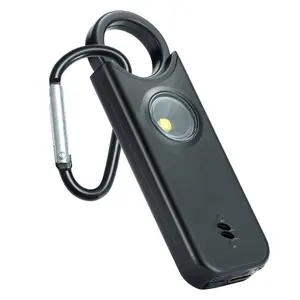 3-in-1 Multifunctional Rechargeable Keychain Women Personal Safety Alarm Anti-theft Strobe Light Keychain, Safety Device Suitable for Women, Men, Children and Elderly Women Gift