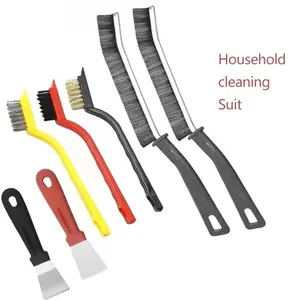 7-Piece Heavy-Duty Cleaning Brush Set, Non-Scratch Bristles, Ergonomic Handles, Multi-Surface Use, Brushes for Home Cleaning, Ideal for Home Care, Gift Ideas