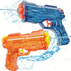 Water Guns for Kids - Squirt Gun Adults Summer Super Water Gun Toys for Boys Girls, 2/4Pack Small Watergun for Party Swimming Pool Beach Yard Outdoor Fighting Toy(Blue Orange)