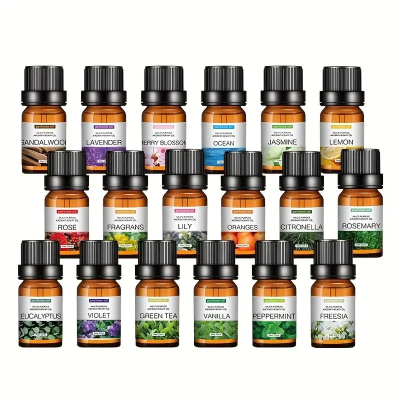 Essential Oil Set, 3/6 Counts Multi-scented Essential Oil Set, Bedroom Accessories Aromatherapy Oil, Best Summer Fragrances, Home Decor