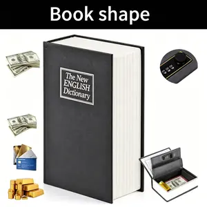 Fake New English Dictionary Book Safe Combination Code Lock Hidden Valuables Storage Box Household Secret Jewelry Safe Container