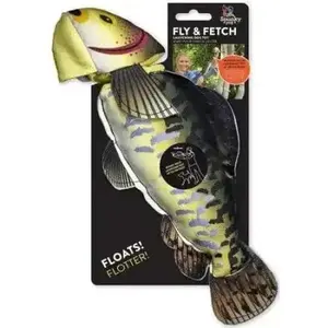 Spunky Pup Fly and Fetch Fish Dog Toy