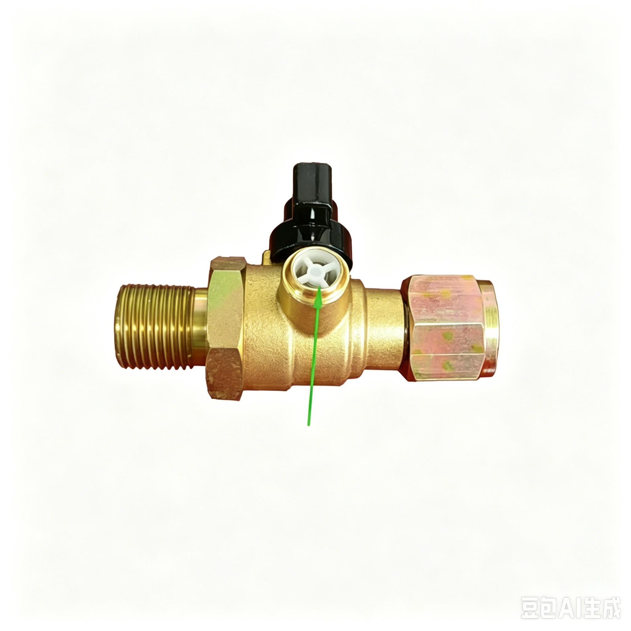 Truck Front Air Brake Cut Off Valve | Solid Brass Air Shut Off Switch for Semi Trailer & Heavy Duty Trucks M18x1.5 M18-M18 Thread