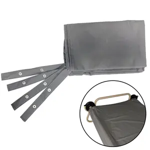 Disc-O-Bed L/XL Cot Sheet for Portable Folding Bed Systems and Camping, Grey