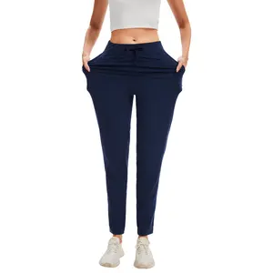 Women's Joggers Pants Tapered High Rise Sweatpants with 5 Pocket for Workout ,4-Way Stretch Fabric