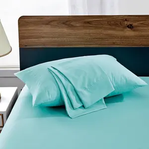 Blue Pillowcases  Size 2 Pack - Pillowcase Set - Envelope Closure - Soft Brushed Microfiber Fabric - 20x30 Inches Pillow Case Set of 2 for Home, Hotels, Schools