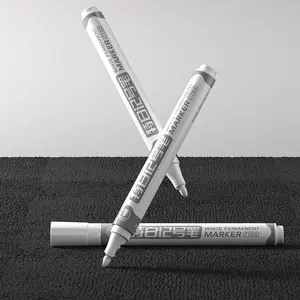 3pcs Marker Pens, Waterproof Quick-Dry Oil-Based Markers, Ideal for Rubber, Plastic, Glass, Ceramics, Wood, Metals & More