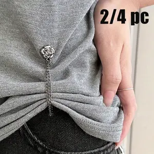 Adjustable Sleeve Clips, Quick-Release Buckle, Shorten T-Shirt Hem, Secure Pants & Sleeves, Multi-Use Clip for Dresses, Jeans, Instant Fit, 3 Colors Available