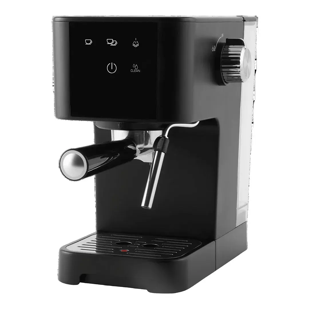 Matte Black Espresso Maker - 950 Watts, 15 Bar Pressure