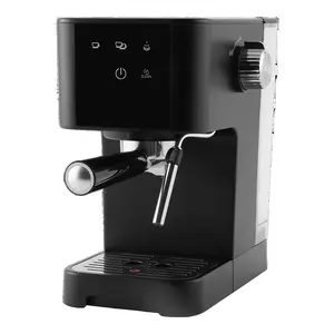 Matte Black Espresso Maker - 950 Watts, 15 Bar Pressure