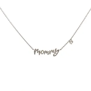 14K Gold Mommy Diamond Necklace