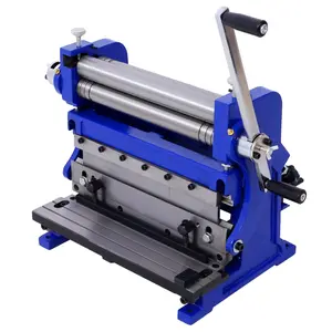 Sheet Metal Brake 3-In-1 12-inch,Shear Press Brake 20-Gauge Capacity,Combination Sheet Metal Machine Solid Construction,Shears and Slip Roll Machine for Shear Bending Rolling