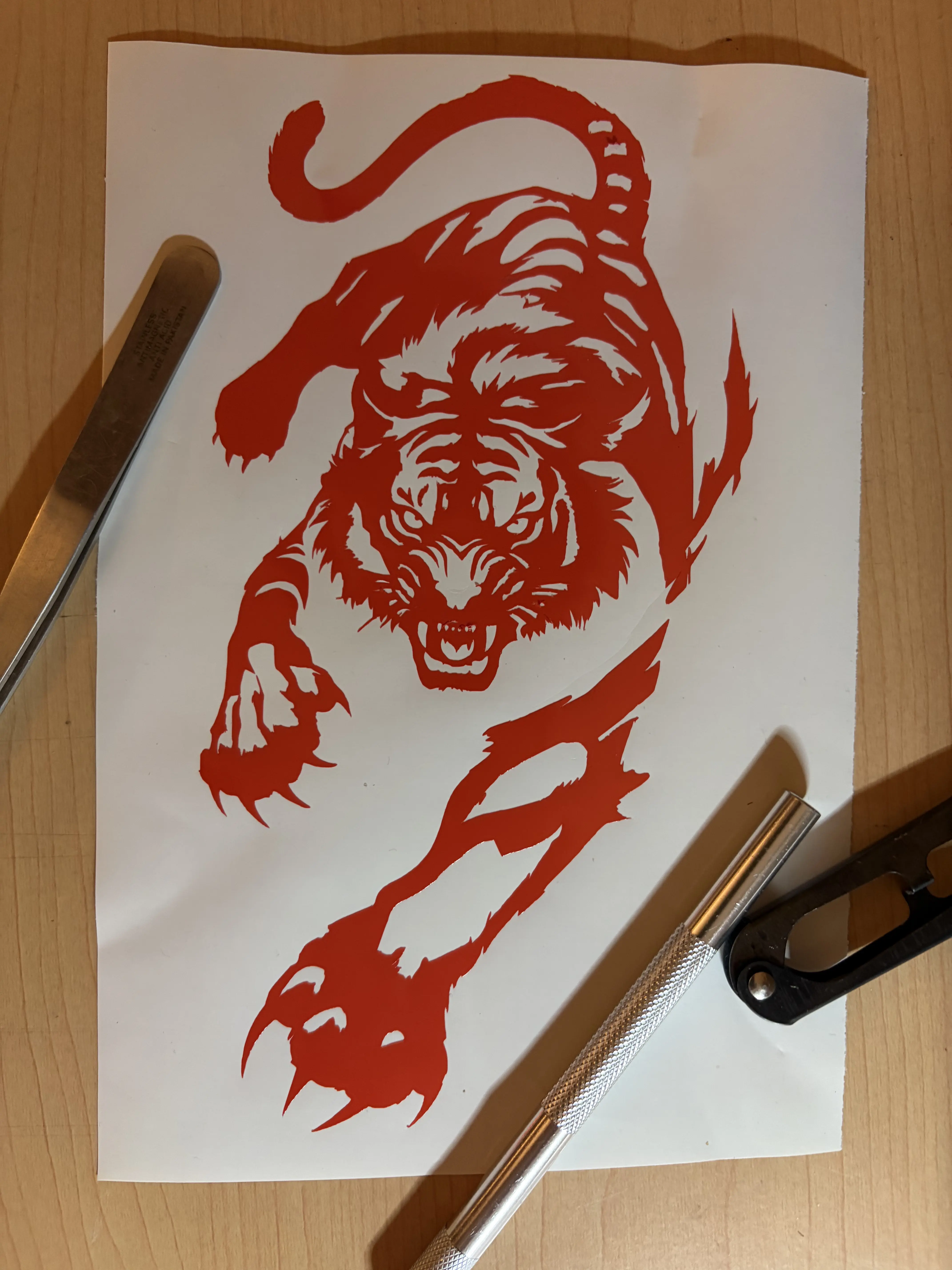 Tiger, Tigre Vinyl Decal, stickers