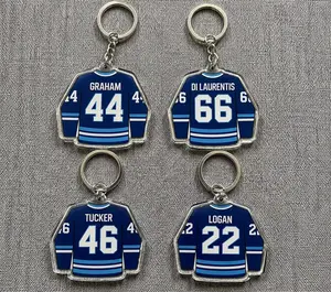Briiar U Off Campuus Hockey Practice Jersey Keychain, Garett GHam 44 Hockey Romance Keychains, Off Cpus Bookish Apparel, Logan, Di L Tucker, Off Cpus Keychains