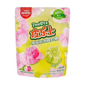 Amos Sweets Sakura Cherry Blossom Shaped Gummy Candy - Matcha & Strawberry Flavors - Limited Edition 96g