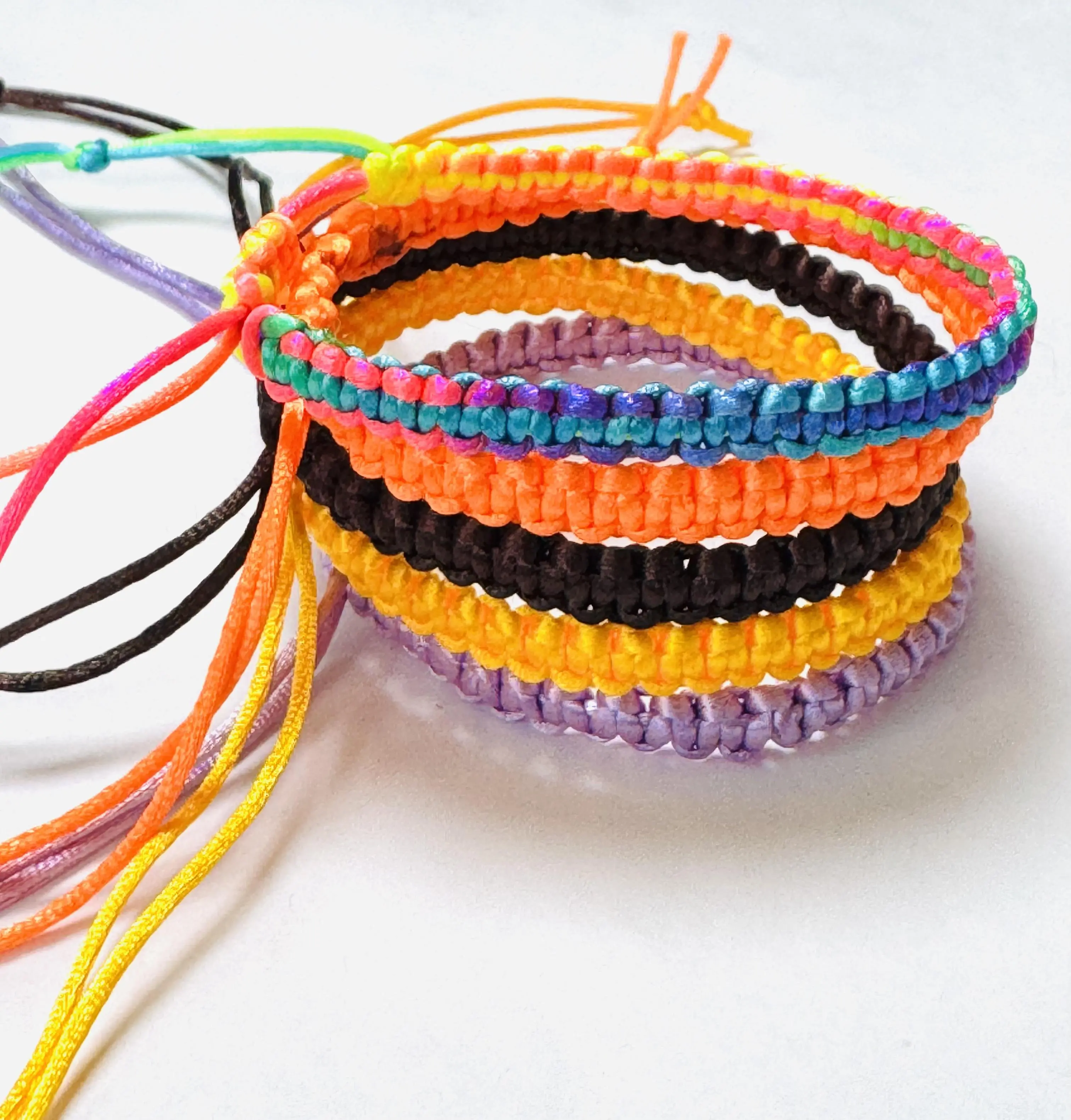 Macrame Woven Bracelets, Summer Women Men