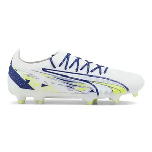 PUMA Mens X Christian Pulisic Ultra Ultimate Firm GroundArtificial Ground Soccer Cleats Cleated, Firm Ground, Turf - White