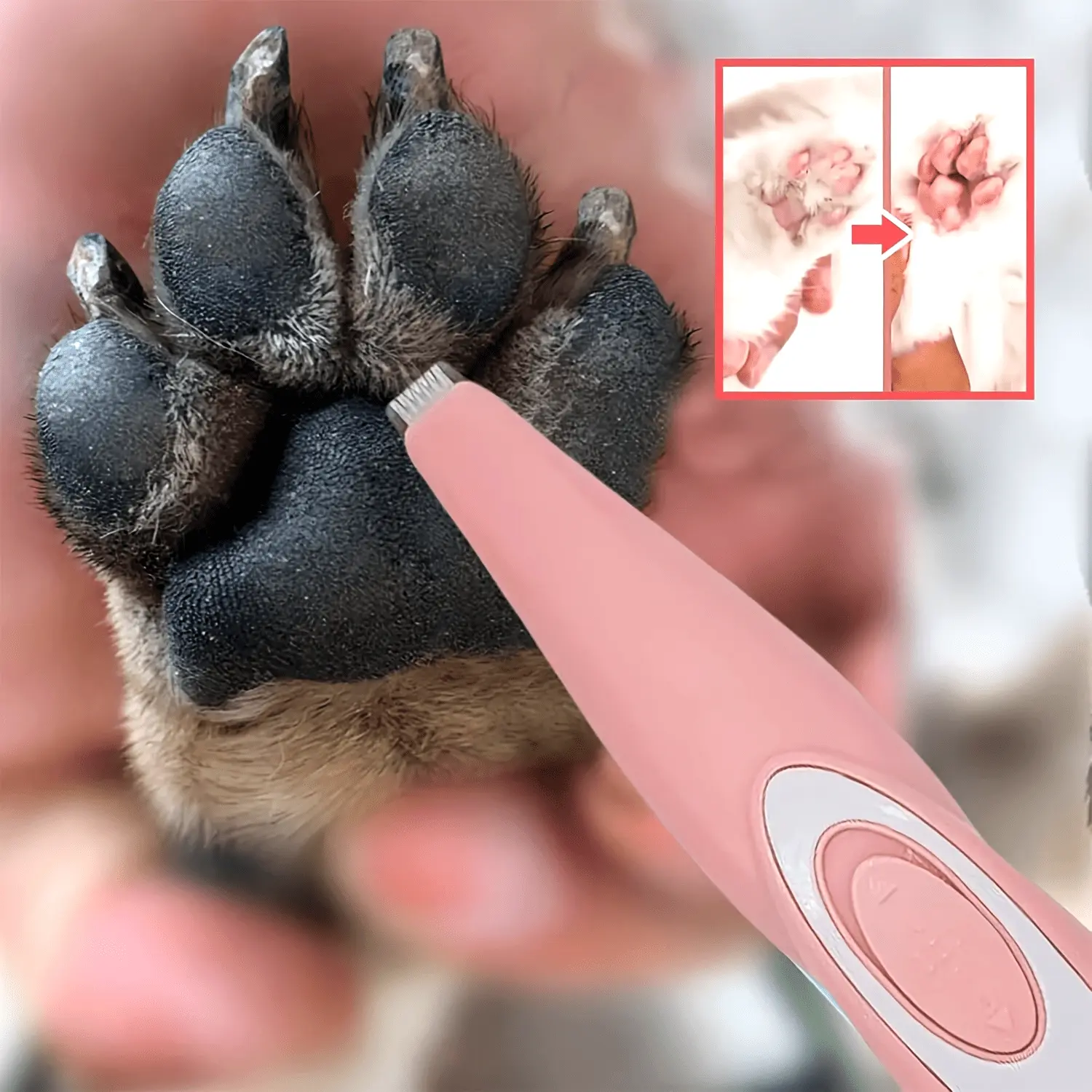 Pet Hair Clipper Dog Grooming Clipper Kit USB Rechargeable Dog Cat Shaver Clipper Cordless Electric Quiet Pet Grooming Tool