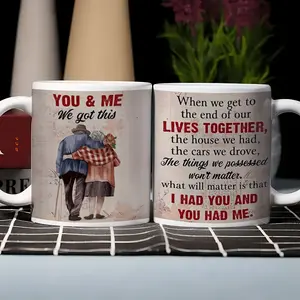 You & Me We Got This" Couple Coffee Mug - Inspirational Gift for Husband, Wife, Girlfriend, Boyfriend - Perfect for Valentine's Day, Anniversaries, Birthdays - 110Z, Ideal for Camping, Picnics, Travel