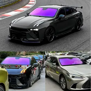 XhuangTech 65% Premium Window Tint Car, 65 Percent VLT Privacy Dreamy Purple Window Film Roll for Car or Home Blocks UV IR Rays, Heat & Glare - Scratch Resistance (30In X 10Ft)
