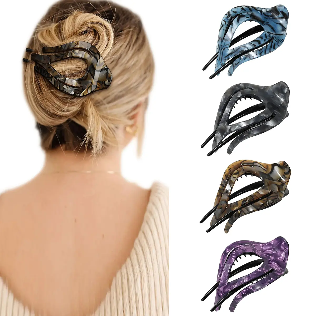 Rock Pattern(Blue/Coffee/Gray/Purple)