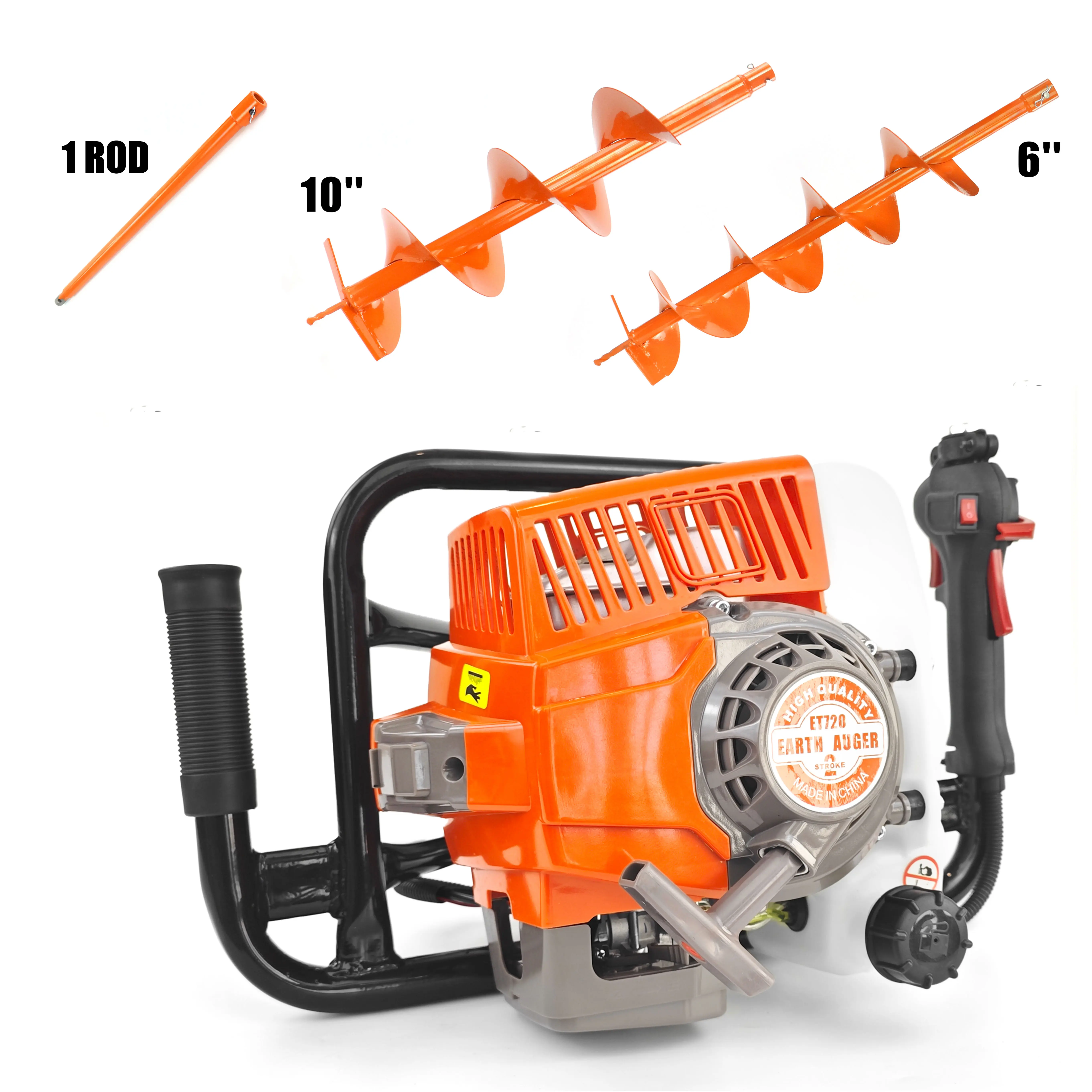 72cc Powerhead + 8‘’ 10'' drill +1*rod