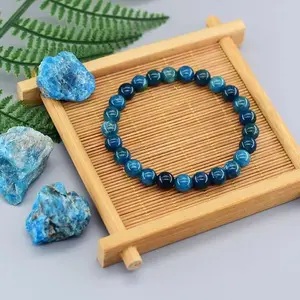 Natural Stone Bead Bracelet with Amethyst and Lapiz Lazuli Crystals daily use
