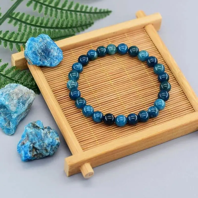 Natural Stone Bead Bracelet with Amethyst and Lapiz Lazuli Crystals daily use