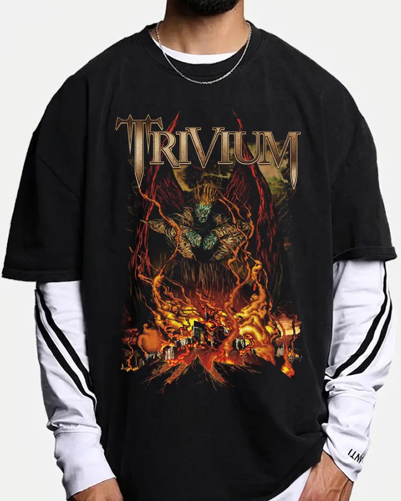 Trivium Band Tee Classic Heavy Metal T Shirt Gift For Fans