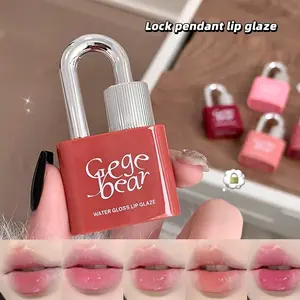 Lock Heart Sweet Water Lip Gloss, Hydrating Water Glow Lip Stain, Non-Sticky Juicy Gloss, Long Lasting Glass Shine, Korean Makeup