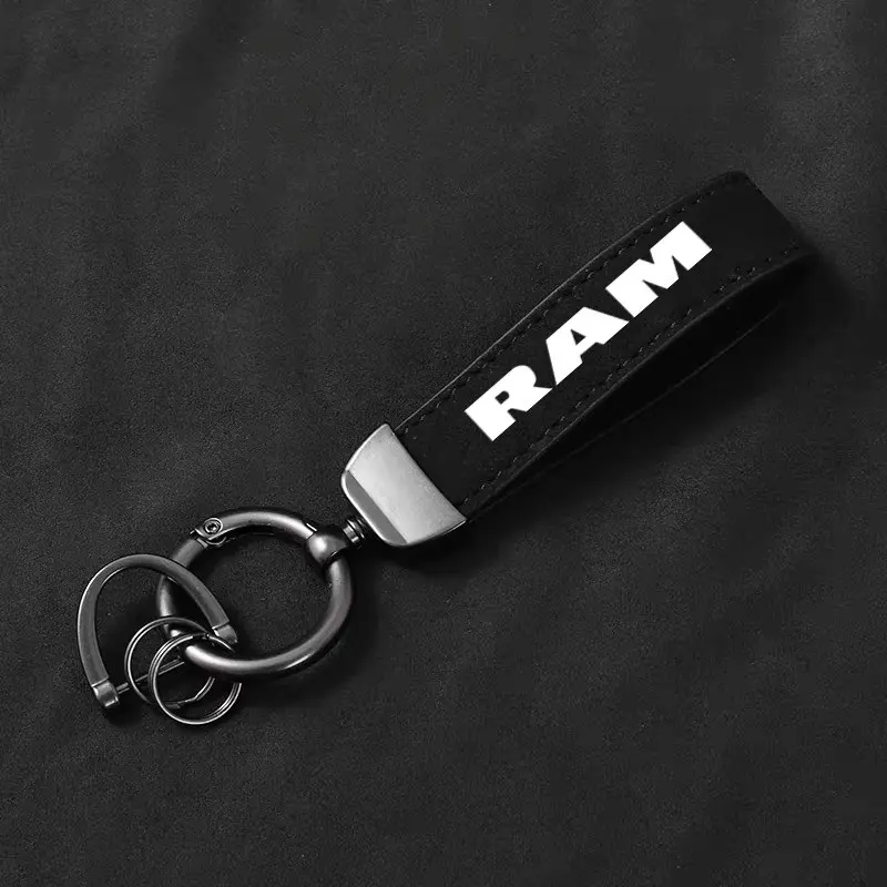 1pc Suede Car Key Keychain Chain Ring Keyring Holder Men Women Gifts Pendant Decoration For Dodge RAM 1500 2500 3500 Auto Accessories Keychain Bag Pendant Car Key Chains