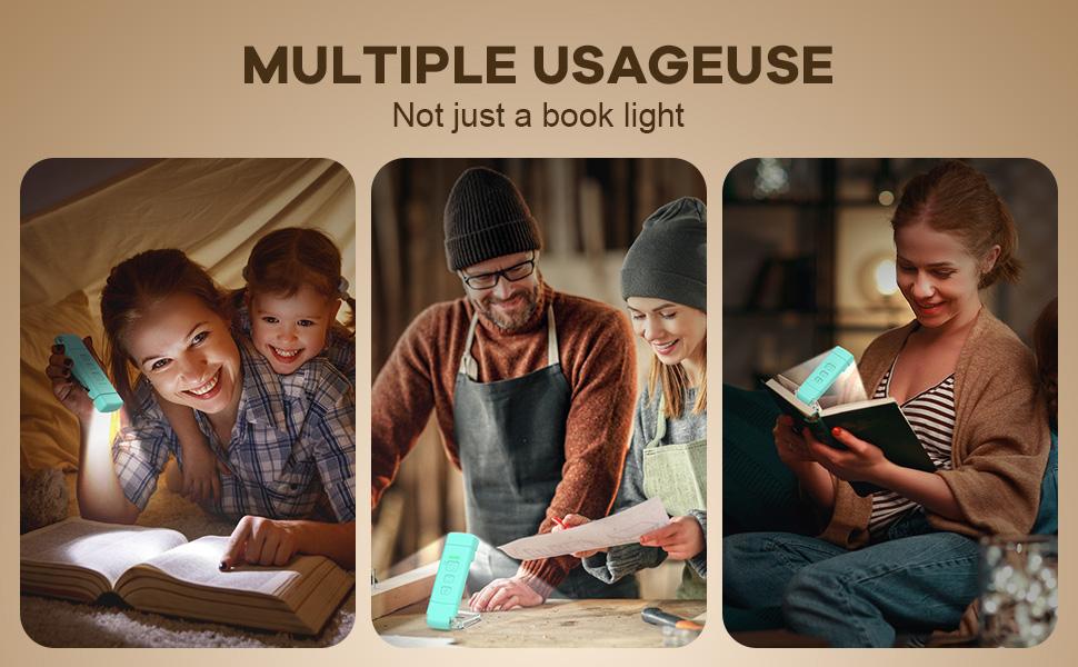 BIAT Rechargeable Book Lights for Reading At Night, Portable Reading Lights for Books in Bed, Reading Lamp with Timer, Clip-on Led Bookmark Light with 3 Amber Colors & 5 Brightness, Gifts for Book Lovers BIAT Rechargeable Book Lights for Reading At Night, Portable Reading Lights for Books in Bed, Reading Lamp with Timer, Clip-on Led Bookmark Light with 3 Amber Colors & 5 Brightness, Gifts for Book Lovers