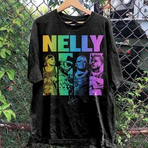 [Sale Up To 15% + Free Ship] - Vintage 90s Graphic Nelly Rapper Bootleg Comfort T-Shirt, Nelly Rap Tee Y2K, Retro Sweatshirt, Nelly Fan Merch