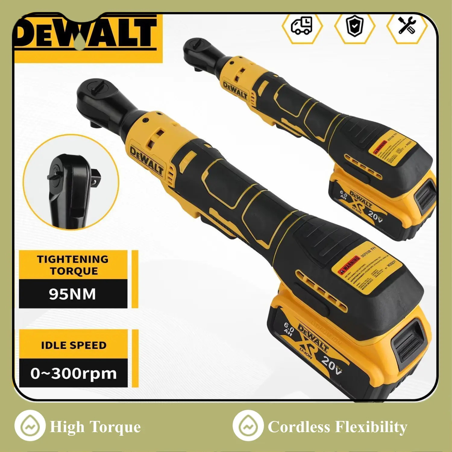 DEWALT DCF512 Compact Powerful Electric Ratchet Wrench