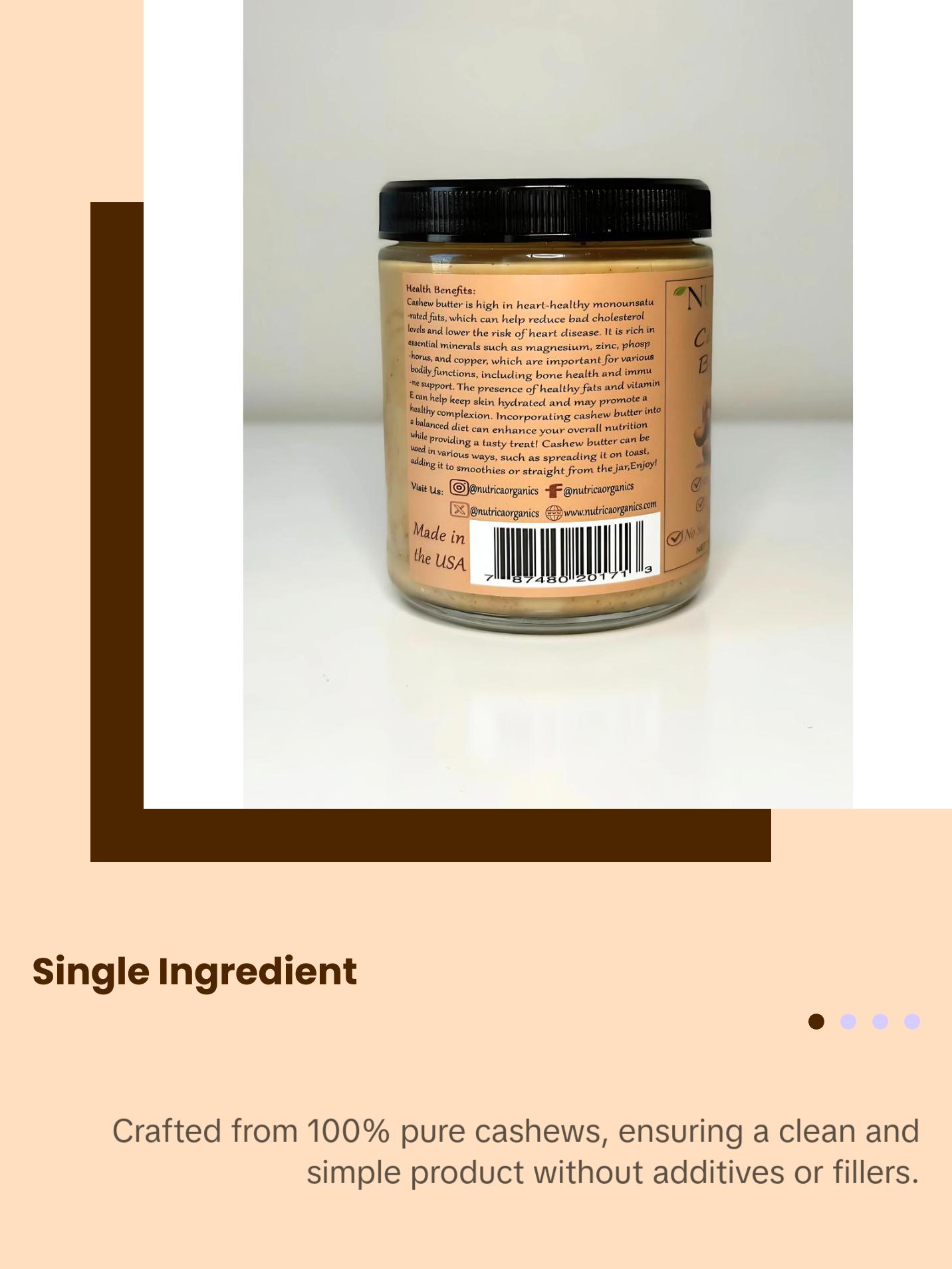 100% Natural Cashew Butter