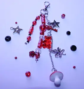 Red Mushroom Bag Charm