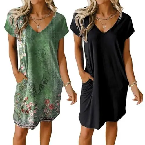 Black and Green Floral