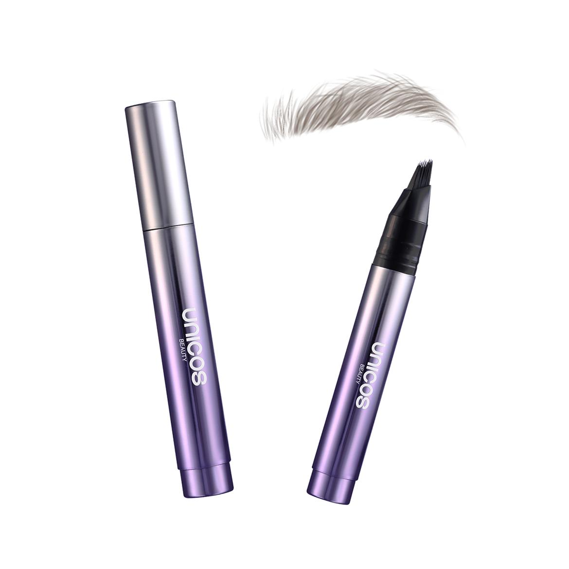 Unicos Eyebrow Angled Brush, Utra-Fine Fibers, Self-Feeding Smooth Application, Long-Lasting Formula for Daily Makeup summerwins