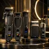 LQT Men's Carbon Fiber 5-in-1 Cordless Beard Trimmer Grooming Kit - Premium Stainless Steel Hair Clipper, Rechargeable Adjustable, ABS Body, Daily Smooth Grooming Clean-Up, Ideal Mens Adult Gift