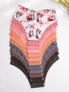 Women's Natural Waist Seamless Knicker, Soft Comfy Breathable Pastel Panty for Daily Wear, Underwear for Women, Underwear for All Seasons