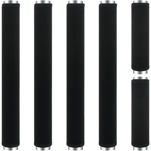 6 count Refrigerator Door Handle Cover Washable Kitchen Appliance Decor Handles Fridge Oven Microwave Dishwasher Antiskid Protector, Keep Off Fingerprints  Stains (Black)