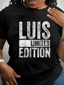 100% Cotton Funny Personalized Name Joke Shirt Luis Limited Edition T-Shirt