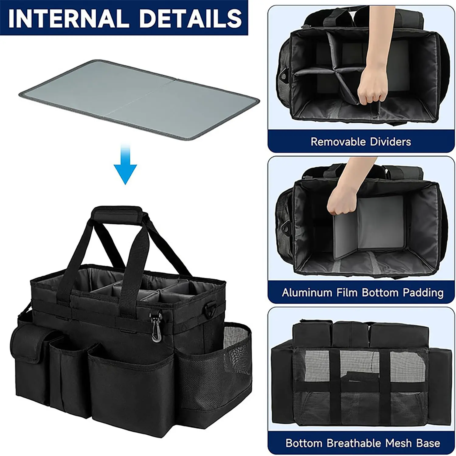New Cleaning Supplies Storage Carrying Bag with Handle, Portable Clean Bag for Housekeepers, Durable & Convenient Organizer