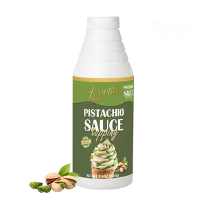Lovetta Pistachio Sauce 34oz Bottle Smooth Gourmet Topping for Crepes Waffles  Dubai Chocolate Ice Cream Coffee Pastries Ready to Use