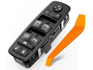 Nilight Power Master Window Switch Compatible with 2009 2010 2011 2012 Dodge Ram 1500 2500 3500 Front Left Driver Side Windows Control Replacement Set with Removal Tool