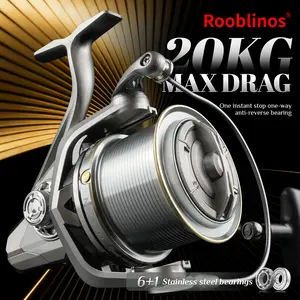 MUST-HAVE for Surf Anglers! 🌊 Rooblinos NGK Long Cast Reel 🎣 25KG Drag Powerhouse for Saltwater Monsters, Ultra Smooth 6+1 BB, Pro Grade Beach Casting Gear for Ultimate Distance & Performance 🐟✨